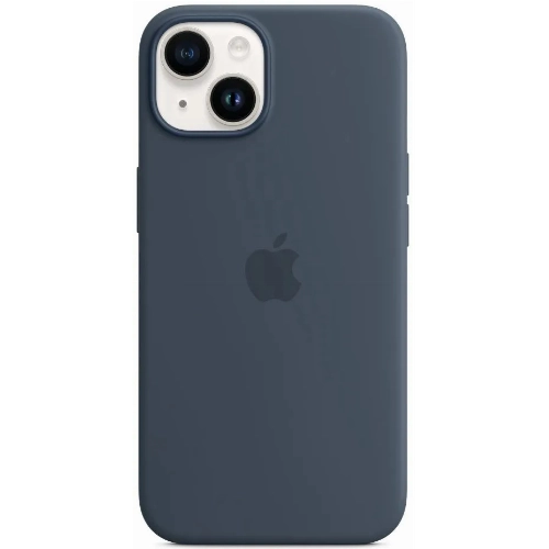iPhone 14 Plus Silicone Case Storm Blue