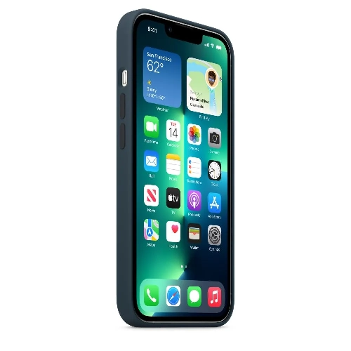 Чехол iPhone 13 Pro Silicone Case Abyss Blue