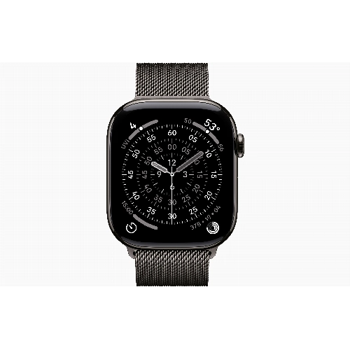 Apple Watch Series 11 46 мм, Slate Titanium Case, Slate Milanese Loop (M/L)