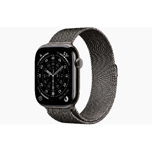 Apple Watch Series 11 46 мм, Slate Titanium Case, Slate Milanese Loop (M/L)