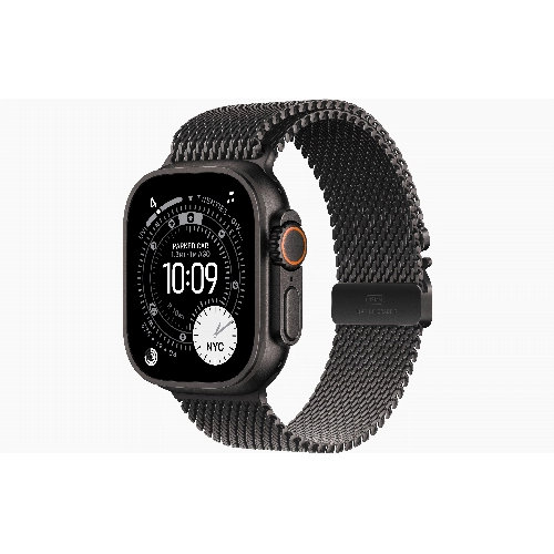 Apple Apple Watch Ultra 3, 49 мм, Black Titanium Milanese Black Loop L