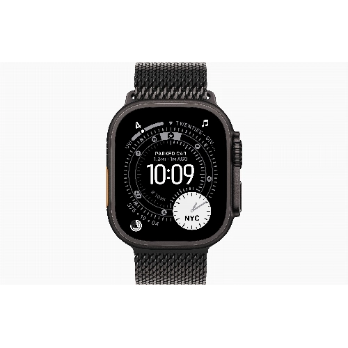 Apple Apple Watch Ultra 3, 49 мм, Black Titanium Milanese Black Loop L