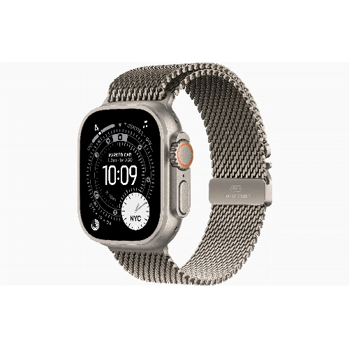 Apple Apple Watch Ultra 3, 49 мм, Natural Titanium Milanese Natural Loop S