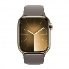 Apple Watch Series 9, 45 мм, корпус из алюминия цвета «золото», спортивный ремешок цвета «серый», размер M/L