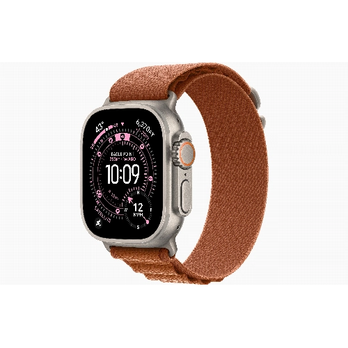 Apple Apple Watch Ultra 3, 49 мм, Natural Titanium Terra Cotta Alpine Loop S