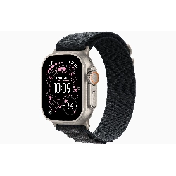 Apple Watch Ultra 3, 49 мм, Natural Titanium Black Alpine Loop L