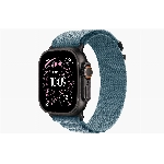 Apple Watch Ultra 3, 49 мм, Black Titanium Light Blue Alpine Loop M