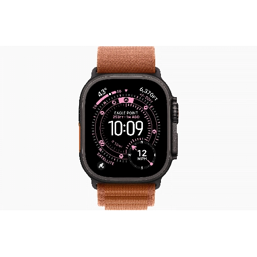 Apple Apple Watch Ultra 3, 49 мм, Black Titanium Terra Cotta Alpine Loop S