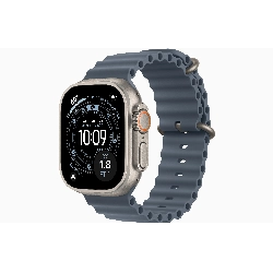 Apple Watch Ultra 3, 49 мм, Natural Titanium Anchor Blue Ocean Band