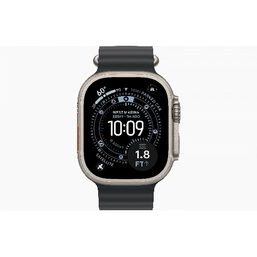 Apple Apple Watch Ultra 3, 49 мм, Natural Titanium Black Ocean Band