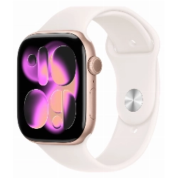 Умные часы Apple Watch Series 11 42 мм, M/L 140–245 мм, Rose Gold Aluminum Case, Light Blush Sport Band