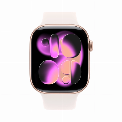 Умные часы Apple Watch Series 11 46 мм, M/L 140–245 мм, Rose Gold Aluminum Case, Light Blush Sport Band