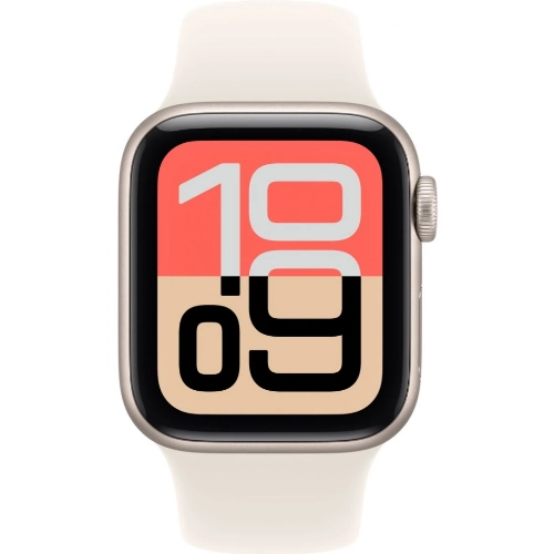 Умные часы Apple Watch Series SE 3 40 мм, Starlight Aluminum Case with Starlight Sport Band (S/M)