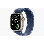 Apple Watch Ultra 3, 49 мм, Natural Titanium Blue/Bright Blue Trail Loop S/M