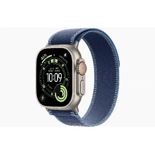 Apple Apple Watch Ultra 3, 49 мм, Natural Titanium Blue/Bright Blue Trail Loop S/M