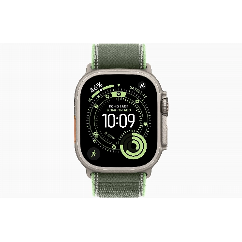 Apple Apple Watch Ultra 3, 49 мм, Natural Titanium Green/Neon Trail Loop M/L
