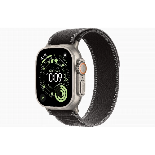 Apple Apple Watch Ultra 3, 49 мм, Natural Titanium Black/Charcoal Trail Loop S/M