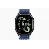 Apple Apple Watch Ultra 3, 49 мм, Black Titanium Blue/Bright Blue Trail Loop S/M