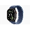 Apple Apple Watch Ultra 3, 49 мм, Black Titanium Blue/Bright Blue Trail Loop S/M