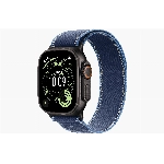 Apple Watch Ultra 3, 49 мм, Black Titanium Blue/Bright Blue Trail Loop M/L