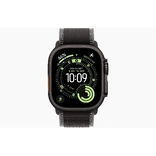 Apple Apple Watch Ultra 3, 49 мм, Black Titanium Black/Charcoal Trail Loop M/L