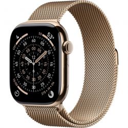 Умные часы Apple Watch Series 11 46 мм, M/L 150–200 мм, GPS + Cellular, Natural Titanium Case, Natural Milanese Loop (M/L)