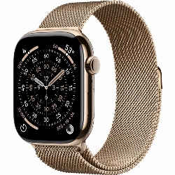 Умные часы Apple Watch Series 11 46 мм, M/L 150–200 мм, Gold Titanium Case, Gold Milanese Loop (M/L)