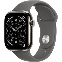 Умные часы Apple Watch Series 11 42 мм, S/M 140–190 мм, Natural Aluminum Case, Stone Gray Sport Band