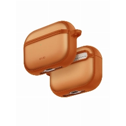 Чехол Uniq Veren Shockproof with carabin для Airpods Pro 3, Sunset Ember, Оранжевый