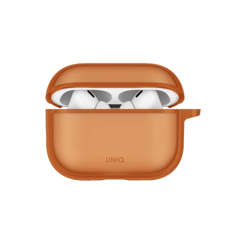 Uniq Veren Shockproof with carabin для Airpods Pro 3, Sunset Ember, Оранжевый