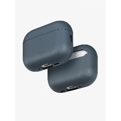 Чехол Uniq Lyden Vex Leatherette для Airpods Pro 3, Ash Blue, Синий