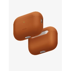 Чехол Uniq LINO Liquid silicone with handstrap для Airpods Pro 3, Sunset Ember, Оранжевый