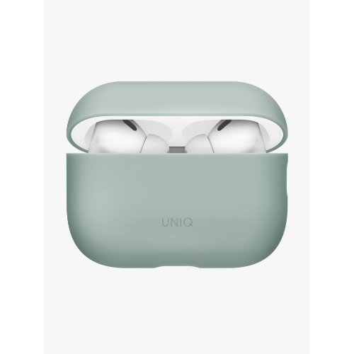 Uniq LINO Liquid silicone with handstrap для Airpods Pro 3, Iceplant Green, Зеленый