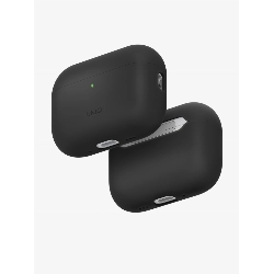 Чехол Uniq LINO Liquid silicone with handstrap для Airpods Pro 3, Charcoal Grey, Темно-серый