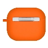 Uniq NEXO Liquid silicone +carabin +Sports ear hooks для Airpods 4, Volt Orange, Оранжевый