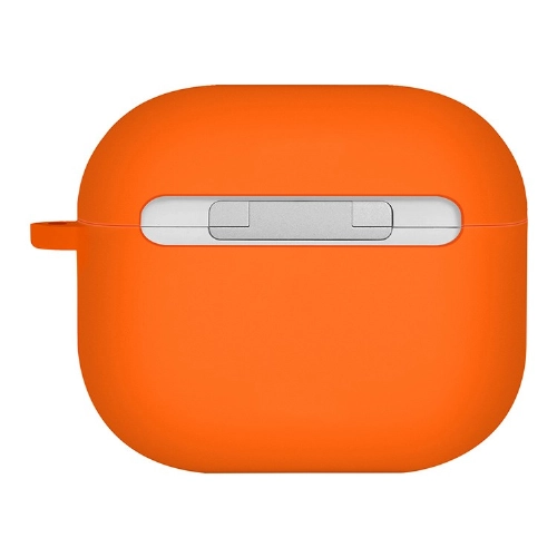 Uniq NEXO Liquid silicone +carabin +Sports ear hooks для Airpods 4, Volt Orange, Оранжевый