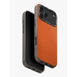 Чехол Uniq Lyden DS для iPhone 17 Pro Max, Flame Orange/Flint Grey, Оранжевый/Серый 