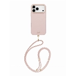 Чехол Uniq COEHL Strap series Mirelle для iPhone 17 Pro Max, Shell Pink, Розовый