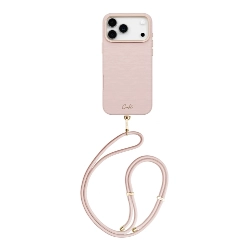 Чехол Uniq COEHL Strap series Mirelle для iPhone 17 Pro Max, Shell Pink, Розовый