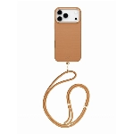 Чехол Uniq COEHL Strap series Mirelle для iPhone 17 Pro Max, Pecan Brown, Коричневый 