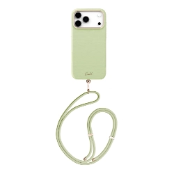 Чехол Uniq COEHL Strap series Mirelle для iPhone 17 Pro Max, Lint Green, Зеленый