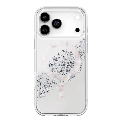 Чехол Uniq COEHL Resin Crystelle для iPhone 17 Pro Max, Sparkling Silver, Серебристый
