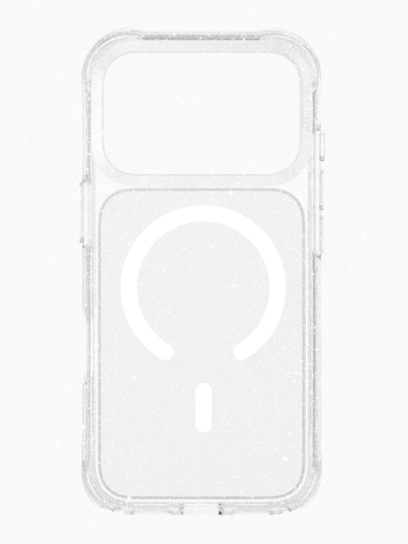 Uniq LifePro Xtreme Tinsel для iPhone 17 Pro, Lucent, Прозрачный с блестками