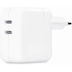 Адаптер питания Apple Power Adapter 35W Dual USBC Port, MNWM3, белый 