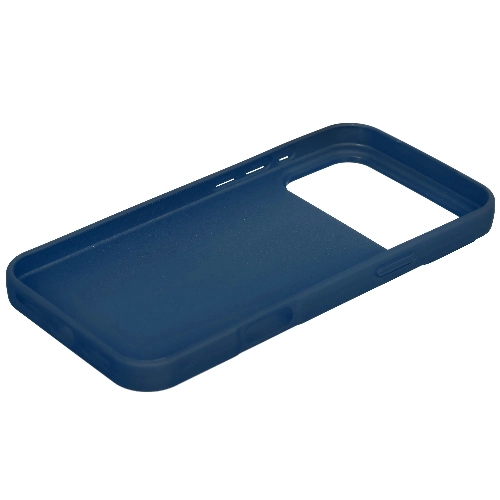 Apple iPhone 17 Pro Max Silicone Case, Blue, синий