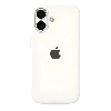 Apple iPhone 17 Silicone Case, White, белый