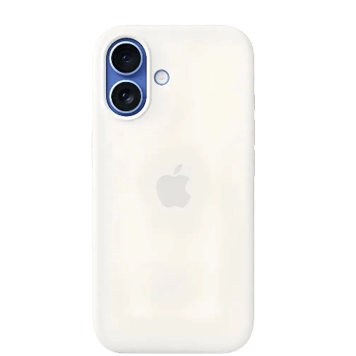 Apple iPhone 17 Silicone Case, White, белый