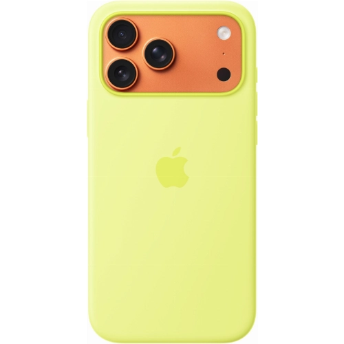 Apple iPhone 17 Pro Silicone Case (MGFF4), Neon Yellow, желтый неон  