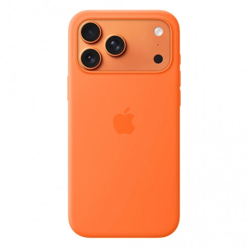 Apple iPhone 17 Pro Silicone Case (MGFE4), Orange, оранжевый