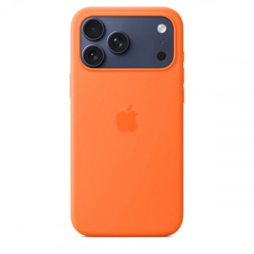 Apple iPhone 17 Pro Silicone Case (MGFE4), Orange, оранжевый